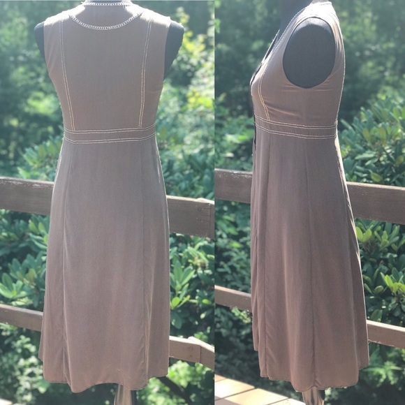 Theory Silk Beaded Sleeveless Chiffon Dress - Picture 2 of 8